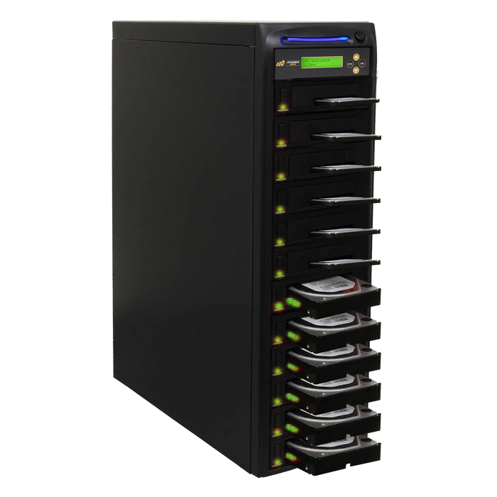 Acumen Disc 1 to 11 SATA Hard Drive Duplicator (up to 150MB/s) - Multiple HDD & SSD Memory Card Copier & HDD Sanitizer (DoD Compliant) - H11-SATA150