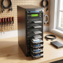 Load image into Gallery viewer, Acumen Disc 1 to 7 SATA II Hard Drive Duplicator (up to 300MB/s) - Multiple HDD &amp; SSD Memory Card Copier &amp; HDD Sanitizer (DoD Compliant) - H07-SATA2
