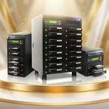 Load image into Gallery viewer, Acumen Disc 1 to 9 Flatbed SATA II Hard Drive Duplicator (up to 300MB/s) - Multiple HDD &amp; SSD Memory Card Copier &amp; HDD Sanitizer (DoD Compliant) - AD09-OP300
