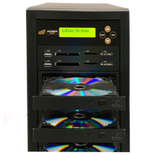 Load image into Gallery viewer, Acumen Disc 1 to 6 CrossOver Media &amp; DVD Duplicator - Bi-Directional Multimedia Flash Memory Back-Up (CF SD MS USB) &amp; Multiple Discs Copier
