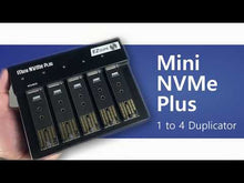 Load and play video in Gallery viewer, 1 to 4 M.2 NVMe Compact AutoStart Duplicator - 45MB/sec Copier (DM-HE0-5M04B)
