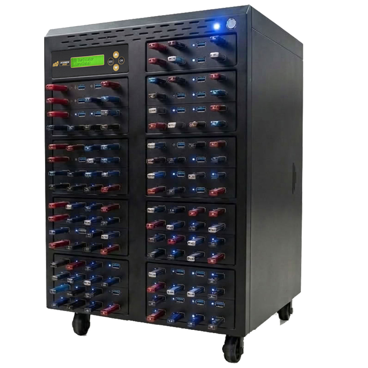 Acumen Disc 1 to 135 USB 3.0 / 3.1 Type-A Flash Drive Duplicator - Multiple Media Copier Clone (Up to 100MB/sec) & Sanitizer (DoD Compliant) - AD135-USB100