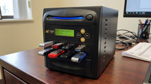 Load image into Gallery viewer, Acumen Disc 1 to 7 USB Drive Duplicator - Multiple Flash Memory Copier / SSD / External Hard Drive Clone (Up to 35mbps) &amp; Sanitizer (DoD Compliant) - AD07-USB
