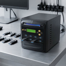 Load image into Gallery viewer, Acumen Disc 1 to 7 USB 3.1 Gen 1 Type-A Flash Drive Duplicator - Multiple Media Copier Clone (Up to 150MB/sec) &amp; Sanitizer (DoD Compliant) - AD07-USB150
