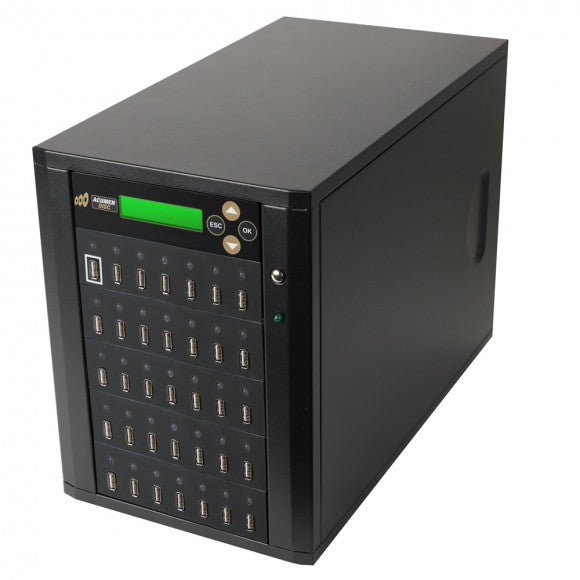 Acumen Disc 1 to 34 USB Drive Duplicator - Multiple Flash Memory Copier / SSD / External Hard Drive Clone (Up to 35mbps) & Sanitizer (DoD Compliant)