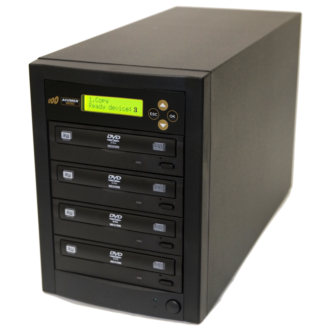 Acumen Disc 1 to 3 DVD CD Duplicator - Multiple Discs Copier Recorder System (Standalone Burner Drives Tower)
