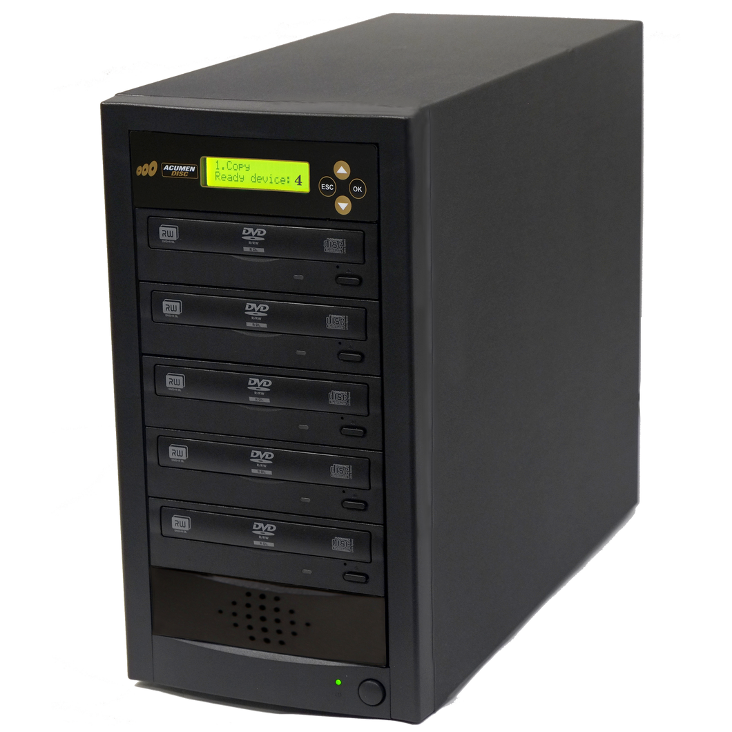 Acumen Disc 1 to 4 DVD CD Duplicator - Multiple Discs Copier Recorder System (Standalone Burner Drives Tower)