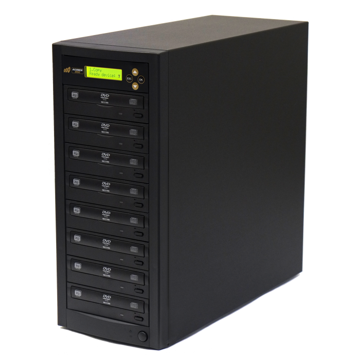 Acumen Disc 1 to 7 DVD CD Duplicator - Multiple Discs Copier Recorder System (Standalone Burner Drives Tower)