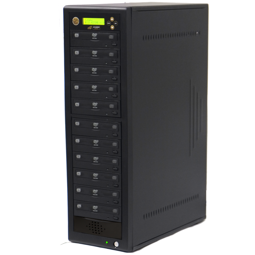 Acumen Disc 1 to 10 DVD CD Duplicator - Multiple Discs Copier Recorder System (Standalone Burner Drives Tower)