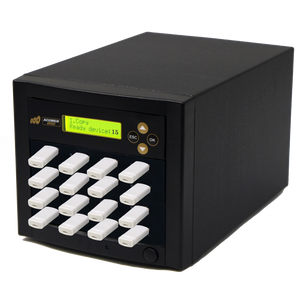 Acumen Disc 1 to 15 USB Drive Duplicator - Multiple Flash Memory Copier / SSD / External Hard Drive Clone (Up to 35mbps) & Sanitizer (DoD Compliant)