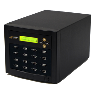 Acumen Disc 1 to 15 USB Drive Duplicator - Multiple Flash Memory Copier / SSD / External Hard Drive Clone (Up to 35mbps) & Sanitizer (DoD Compliant)