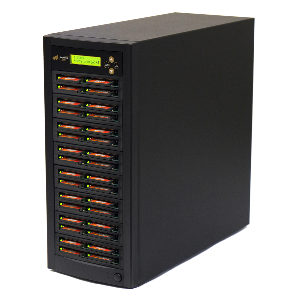 Acumen Disc 1 to 31 CF Card Duplicator - Multiple CompactFlash / MicroDrives Flash Drive Memory Reader Copier (Up to 35mbps) - AD31-CF