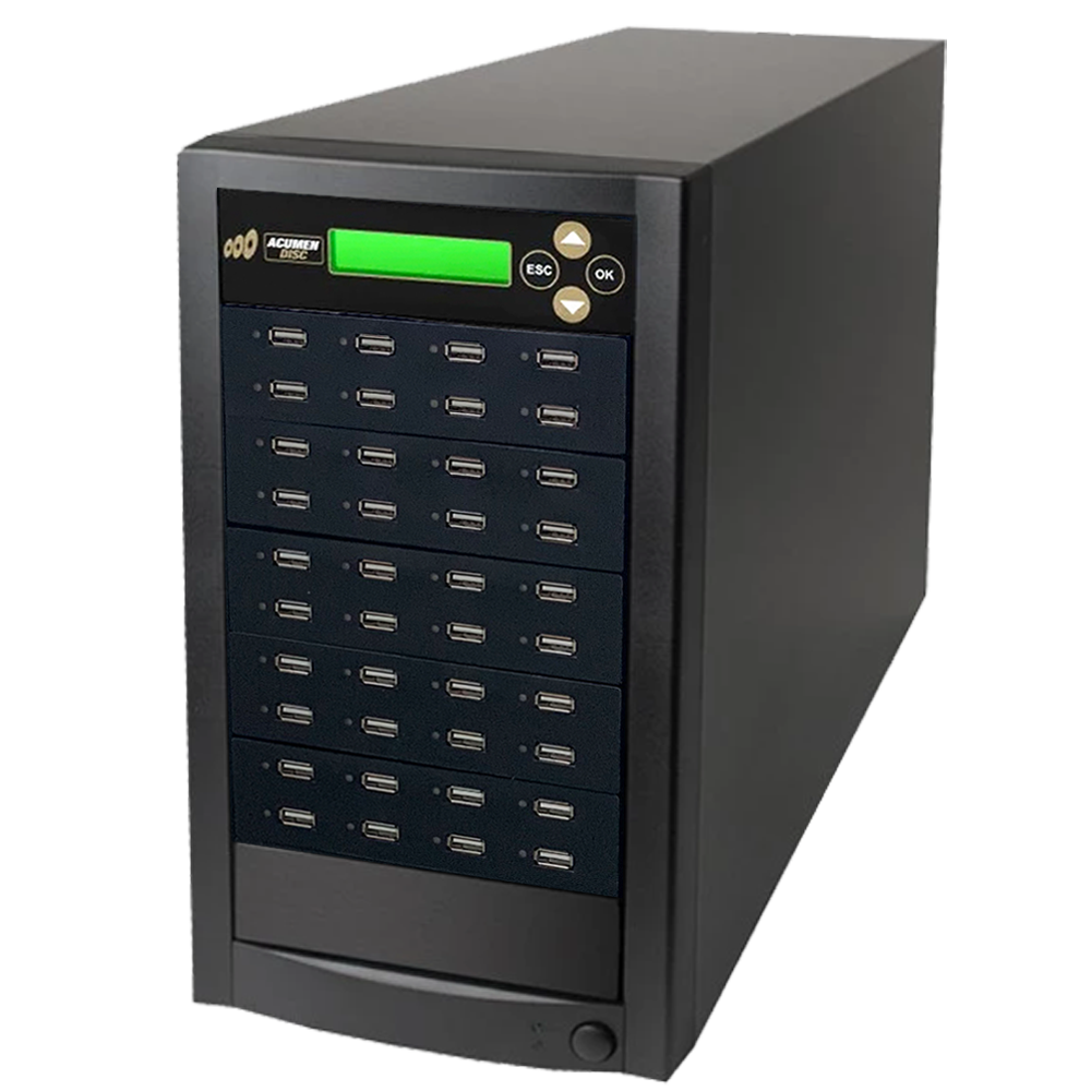 Acumen Disc 1 to 41 USB Drive Duplicator - Multiple Flash Memory Copier / SSD / External Hard Drive Clone (Up to 35mbps) & Sanitizer (DoD Compliant)