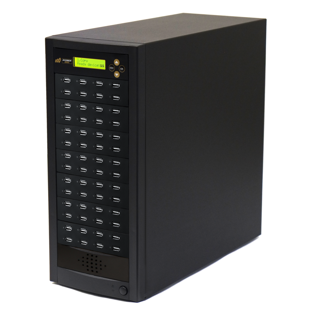 Acumen Disc 1 to 55 USB Drive Duplicator - Multiple Flash Memory Copier / SSD / External Hard Drive Clone (Up to 35mbps) & Sanitizer (DoD Compliant)