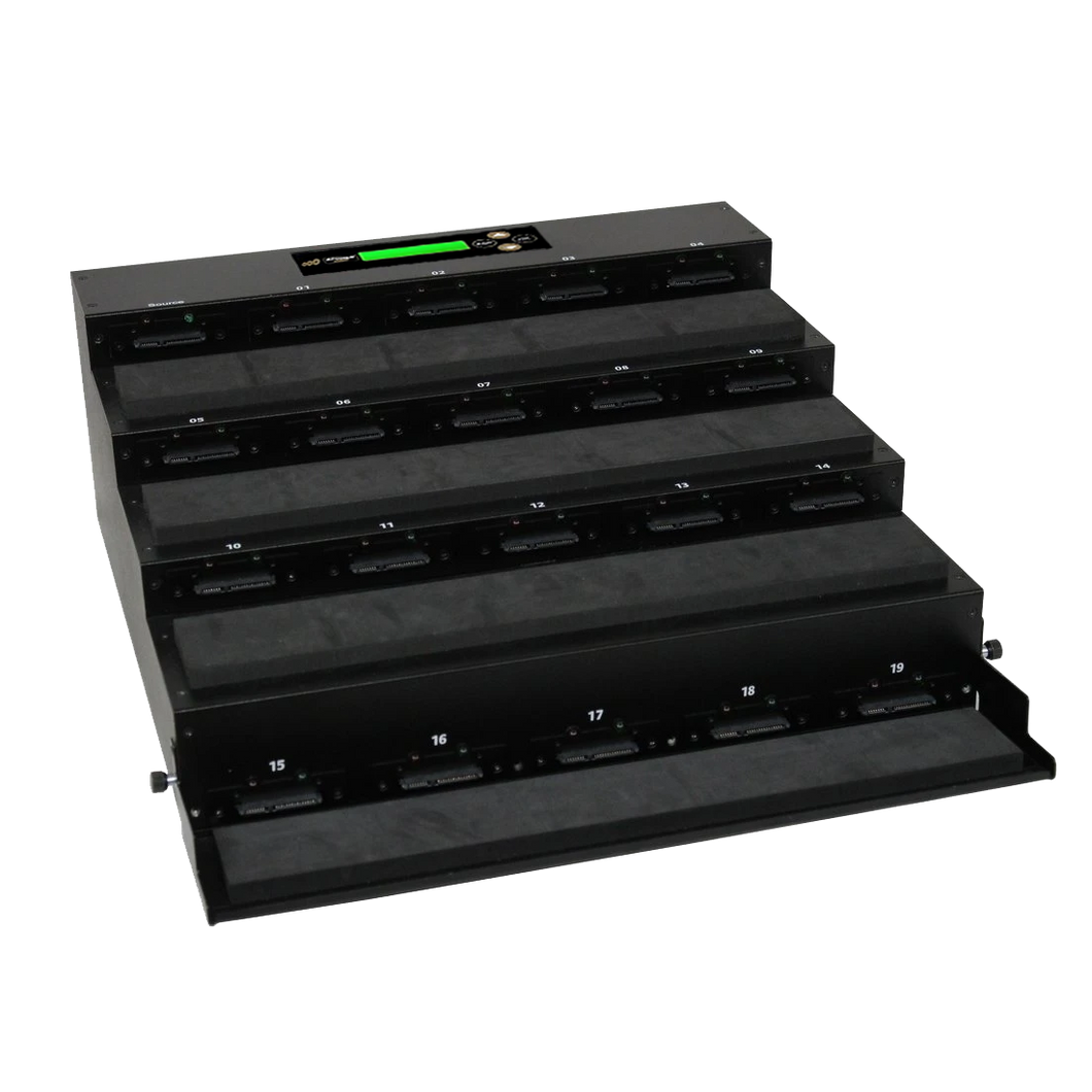 Acumen Disc 1 to 19 Flatbed SATA II Hard Drive Duplicator (up to 300MB/s) - Multiple HDD & SSD Memory Card Copier & HDD Sanitizer (DoD Compliant)
