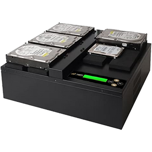Acumen Disc 1 to 4 Flatbed SATA III Hard Drive Duplicator (up to 600MB/s) - Multiple HDD & SSD Memory Card Copier & HDD Sanitizer (DoD Compliant)