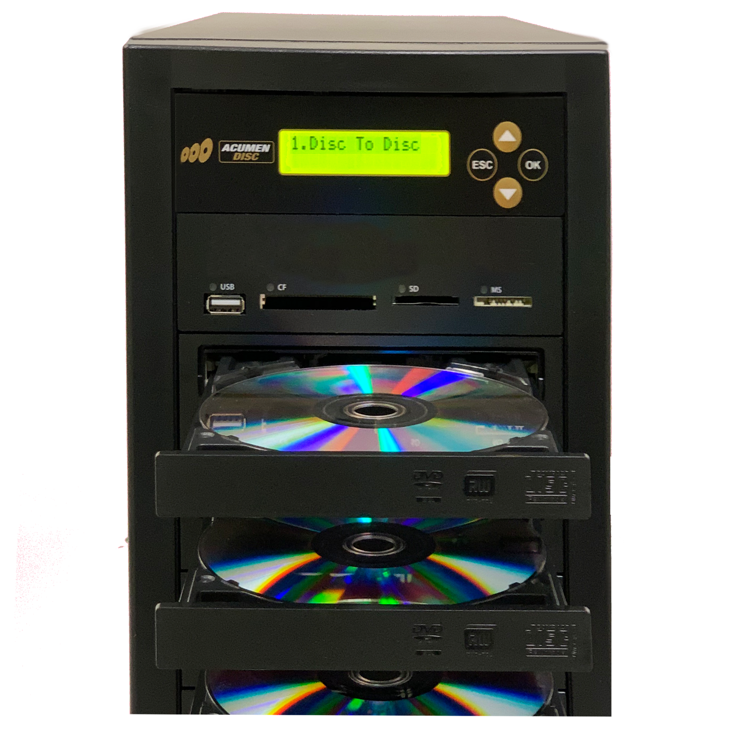 1 to 6 DVD CD multimedia backup duplicator - CF SD USB Memory to 1 to 6 DVD CD multimedia backup duplicator - CF SD USB Memory to