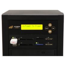 Load image into Gallery viewer, Acumen Disc 1 to 10 CrossOver Media &amp; DVD Duplicator - Bi-Directional Multimedia Flash Memory Back-Up (CF SD MS USB) &amp; Multiple Discs Copier
