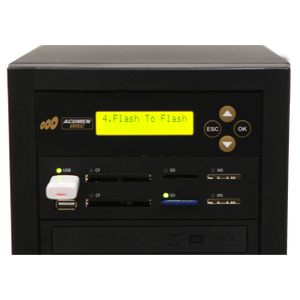 Acumen Disc 1 to 10 CrossOver Media & DVD Duplicator - Bi-Directional Multimedia Flash Memory Back-Up (CF SD MS USB) & Multiple Discs Copier