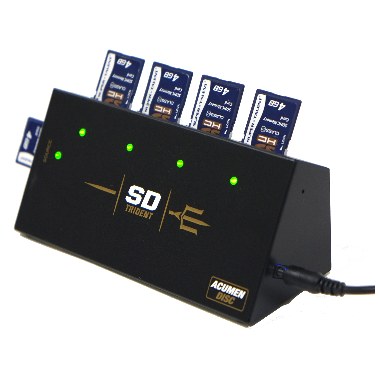 SD Trident 1 to 4 Secure Digital / TF / MicroSD memory card Duplicator ...